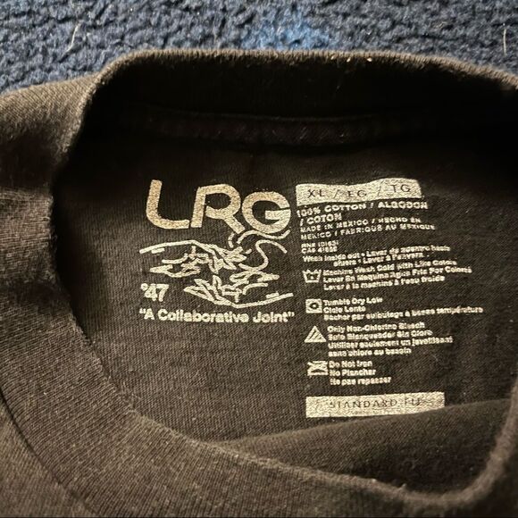 LRG x Future Kings Black Cotton T-Shirt (XL) - Picture 4 of 4